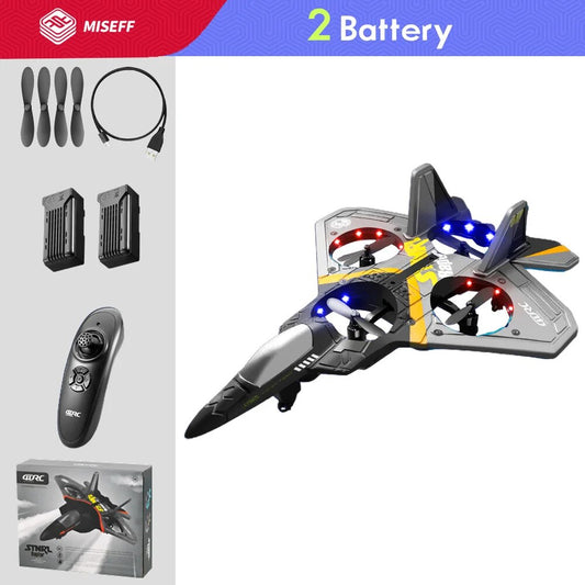 V17 RC Remote Control Airplane Drone 2.4G Gravity Sensing Remote Control Plane image 0