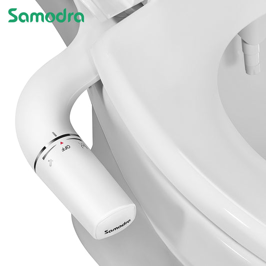 SAMODRA Bidet Attachment Ultra-Slim Toilet Seat Attachment Dual Nozzle Bidet Ad image 0