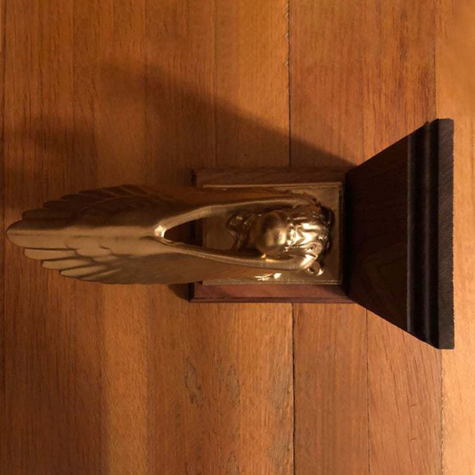 Ark Angel Statue Innovative Ark Angel Statue Decorative Resin Figurine Gold Fin image 4