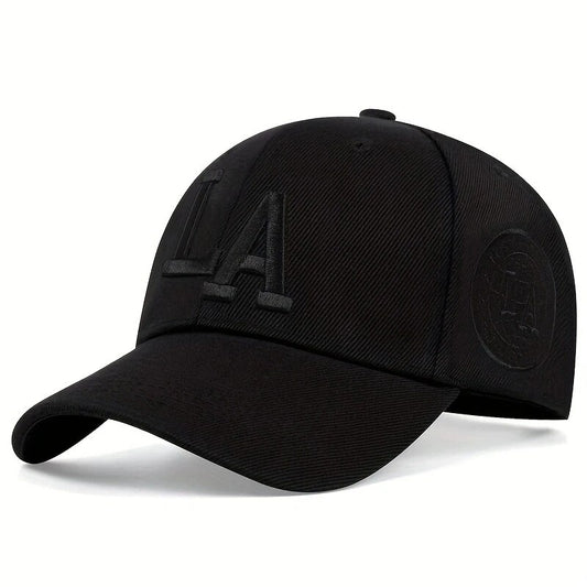 Unisex La Letter Embroidery Baseball Caps Spring and Autumn Outdoor Adjustable image 0