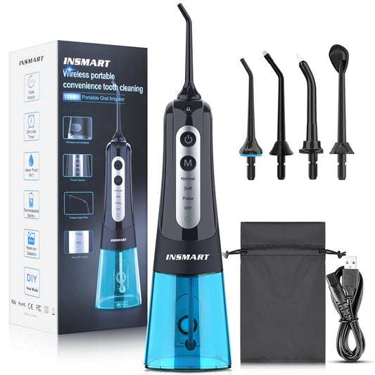 INSMART Oral Irrigator Dental Water Flosser Teeth Whitening Waterproof Portable image 0