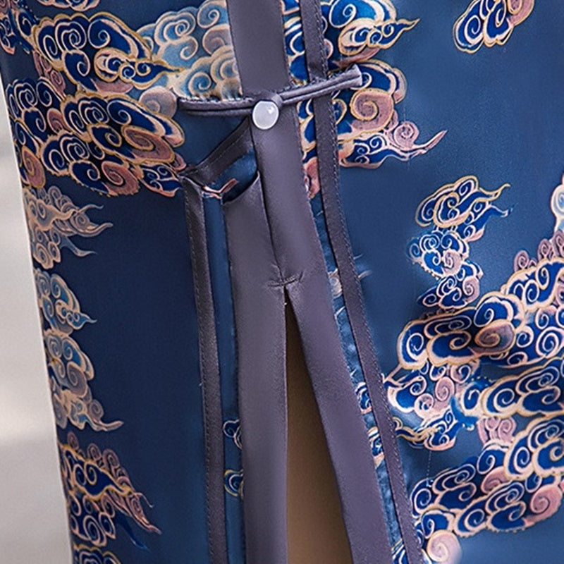 Vietnam Dress Women Summer 2020 Aodai Oriental Dress Midi Long Cheongsam Tradit image 4