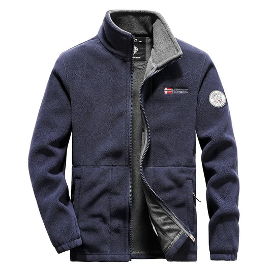 Winter Bomber Jacket Men Tactical Softshell Fleece Hiking Jacket Streetwear Tou image 0