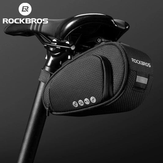 ROCKBROS Rainproof Bicycle Bag Shockproof Bike Saddle Bag For Refletive Rear La image 0
