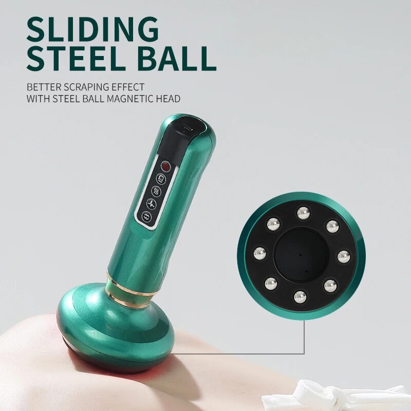 Tricolor Electric Massager GuaSha Anti Cellulite Vacuum Suction Cup  Beauty Hea image 10