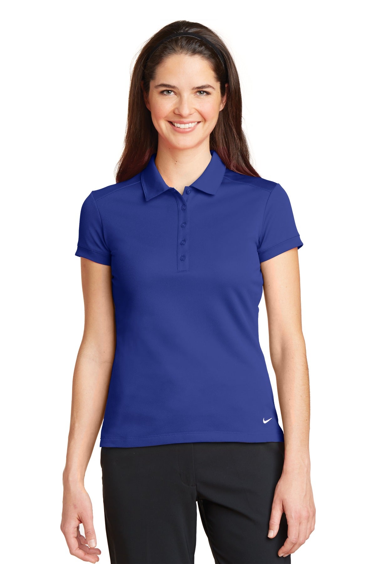 Polo Nike Dri-FIT Solid Icon Piqué de corte moderno para mujer. 746100