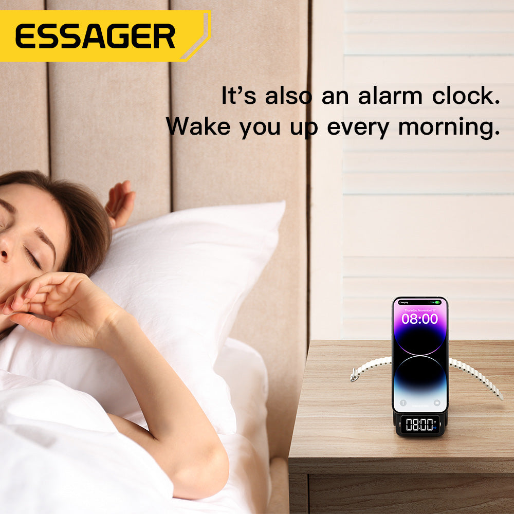 Essager Universal Wireless Charger for IPhone 12 13 14 15 Series Apple Watch Ai image 5