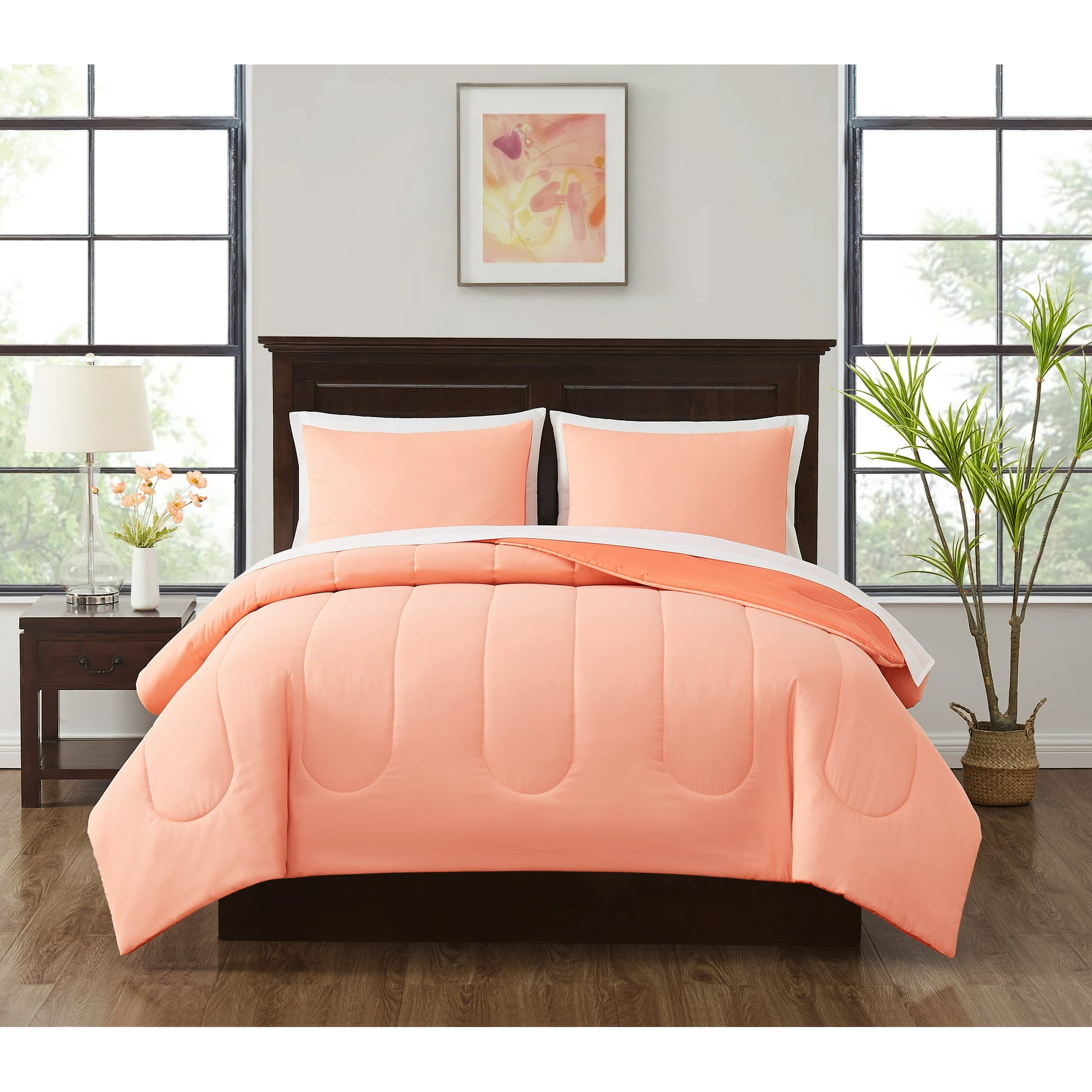 Mainstays Green 7 Piece Bed in a Bag Comforter Bedding Set with Sheets image 1
