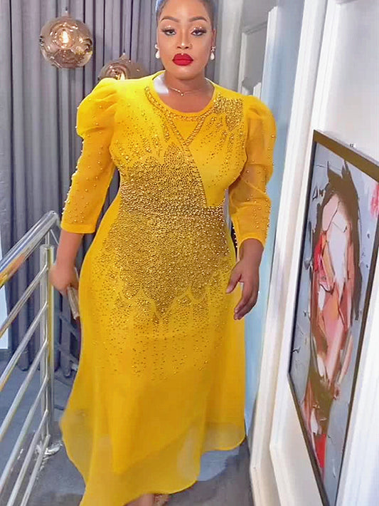African Dresses for Women Plus Size Africa Clothes Dashiki Ankara Turkey Outfit image 0
