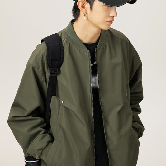 Male Anti Splash Baseball Collar Jacket Men's Bomber Jacket Spring Autumn Outer image 0