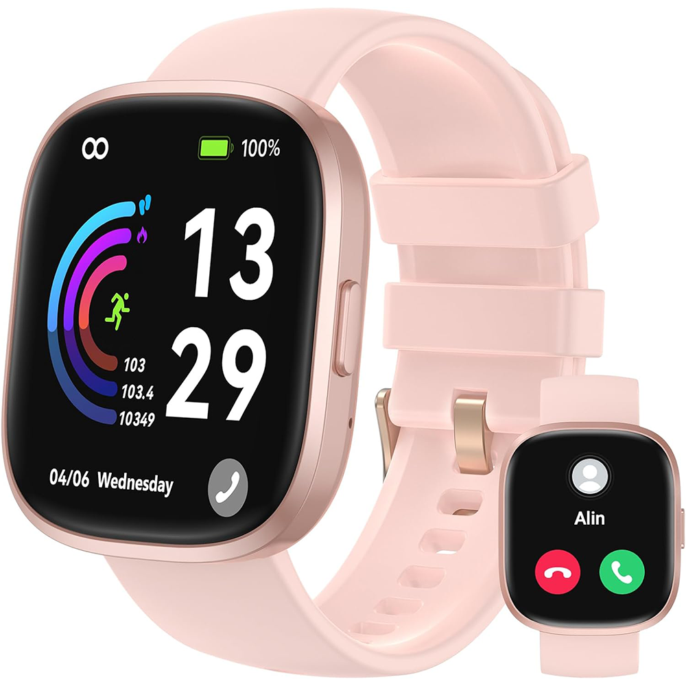 Smart Watch(Answer/Make Call), 1.83" HD Smart Watches for Men Women fitness Tra image 2