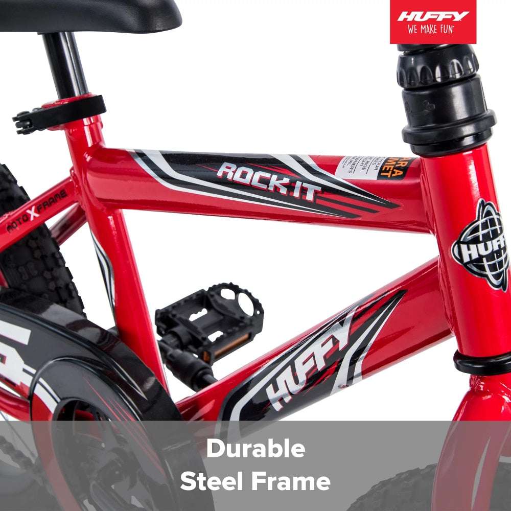 2023 New Huffy 16 In. Rock It Boy Kids Bike, Red Bicycle image 2