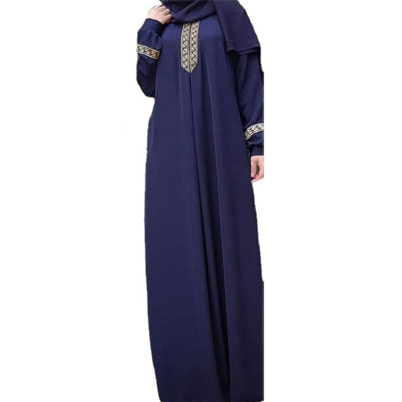 Thobe Dress for Women Traditional Zip Muslim-Dresses with Long Sleeves Muslim-C image 3