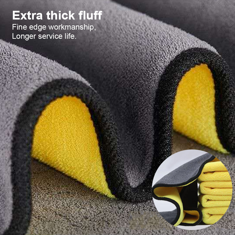 Car Wash Microfiber Towel 30x30/60CM Car Cleaning Drying Cloth Hemming Car Care image 8