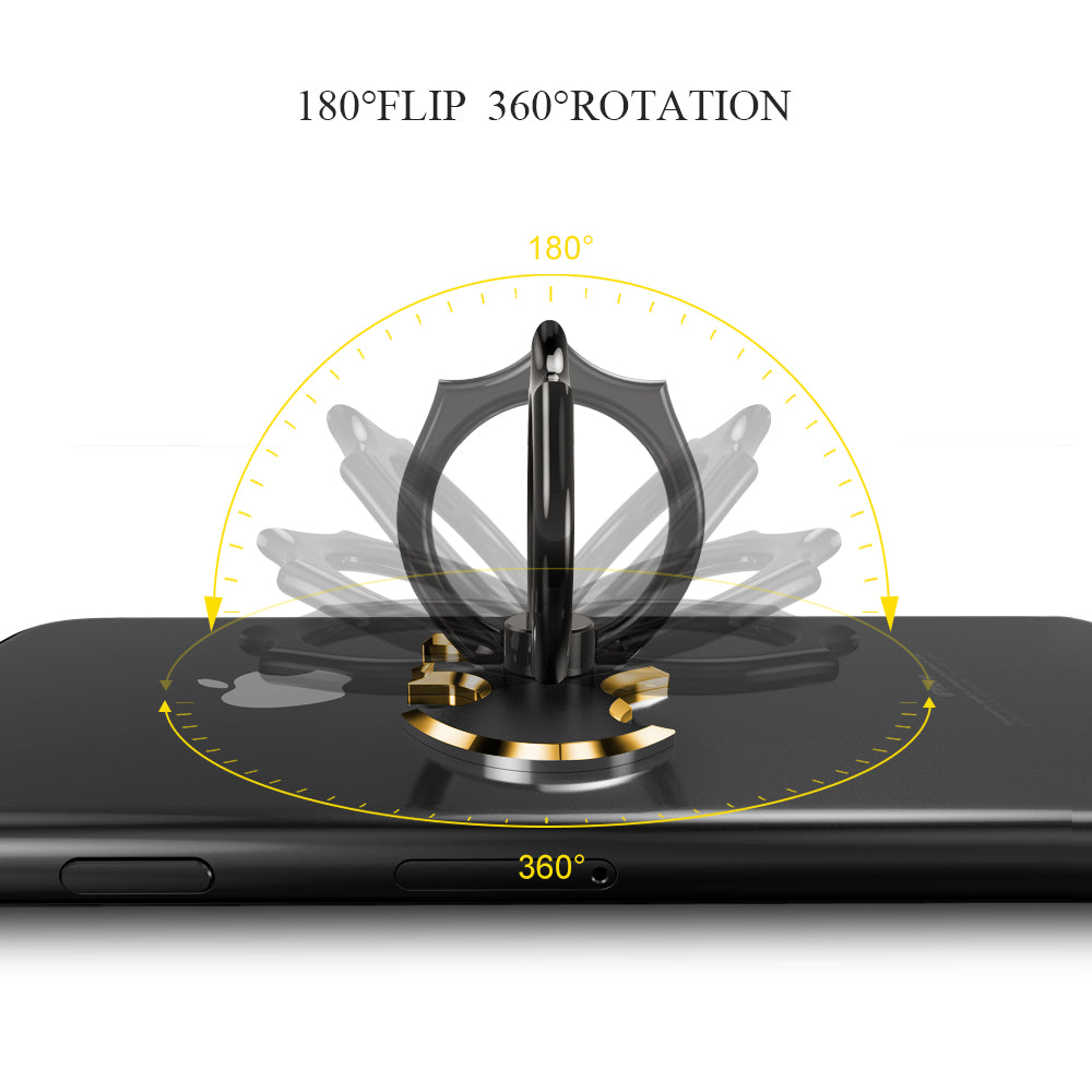 Oatsbasf Bat Finger Ring Phone Holder 360 Rotate Desktop Mount Mobile Phone Sta image 5