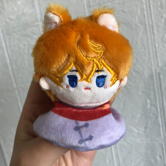 Genshin Impact Diluc Tartaglia Dolls Pendant Cosplay Anime Mini Plush Toys Back image 0