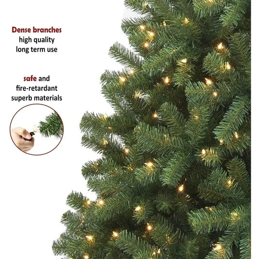 Pre-Lit Artificial Christmas Tree 6ft With 300 Clear Incandescent Mini Lights I image 0