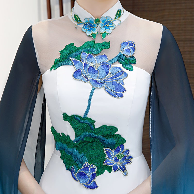 Vietnam Traditional Dress Aodai Costume Cheongsam Vestido Qipao Ao Dai Dress Pl image 3