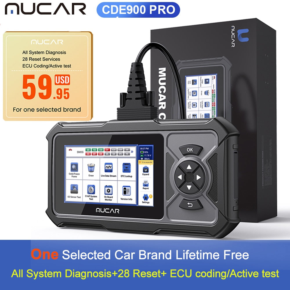 MUCAR CDE900/cde900 Pro OBD2 Diagnostic Tool Auto obd Scanner Brake Airbag Tran image 5