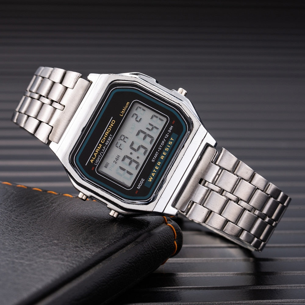 Luxury Women's Rose Gold Silicone Watches Women Fashion LED Digital Clock Casua image 6