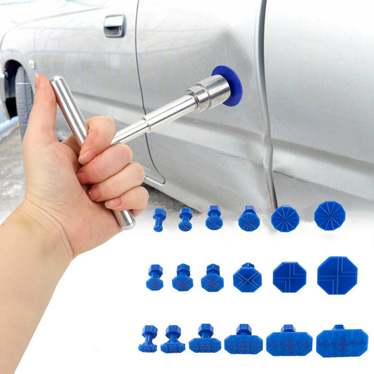 Car Dent Repair Puller, Car Repair Tools Kit With 18pcs Plastic Glue Tabs Metal image 0