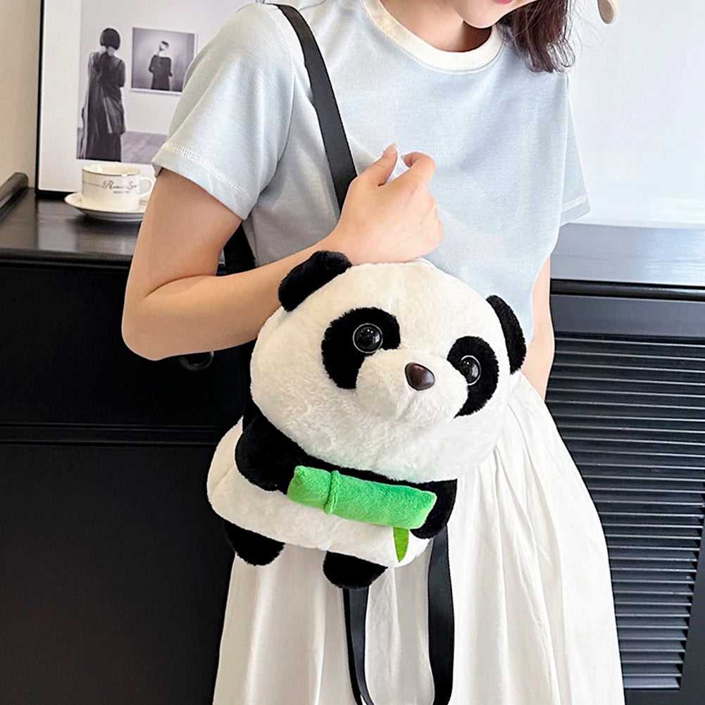 Kawaii Panda Dolls Backpack Casual Plush Children Women Backpack Fashion Girls  image 3