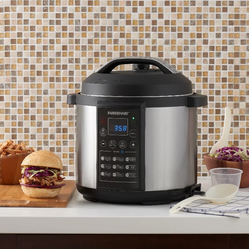 Farberware Programmable Digital Pressure Cooker, 6 Quart image 4