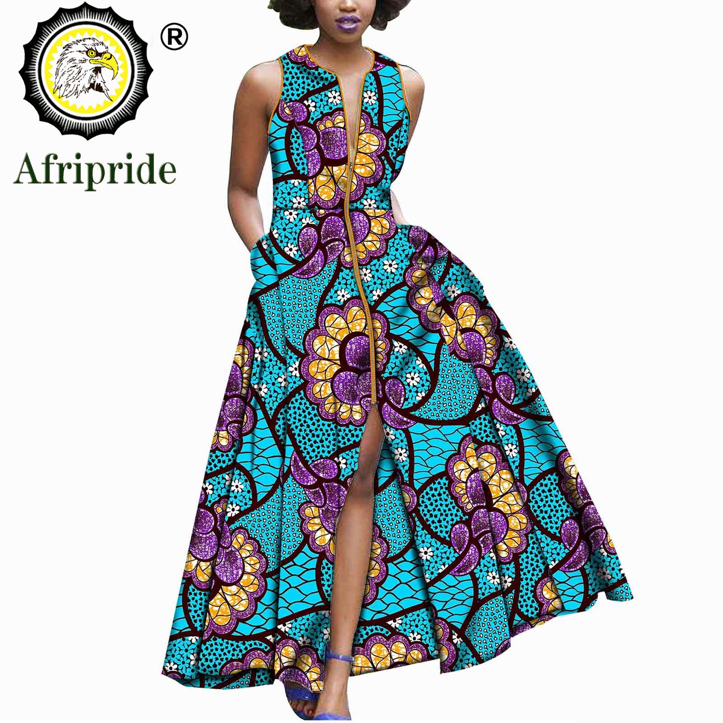 2024 African Dresses for Women Dashiki Print Plus Size Spring&Summer Slim Fit P image 0