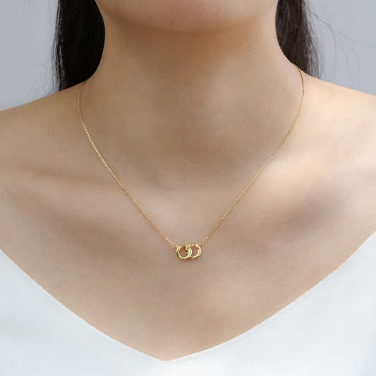 Korean version minimalist and fashionable S925 sterling silver plated K-gold do image 0