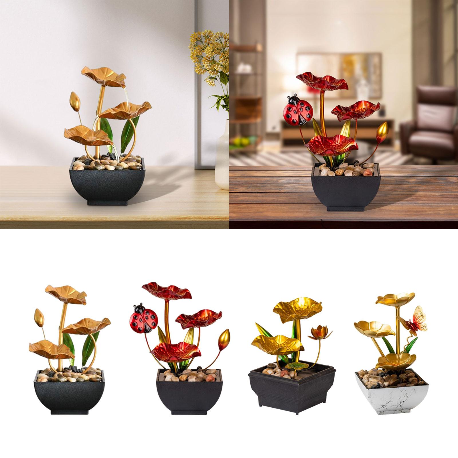 Tabletop Fountain Traditional Fengshui Easy to Use Indoor Relaxation Indoor Dec image 5