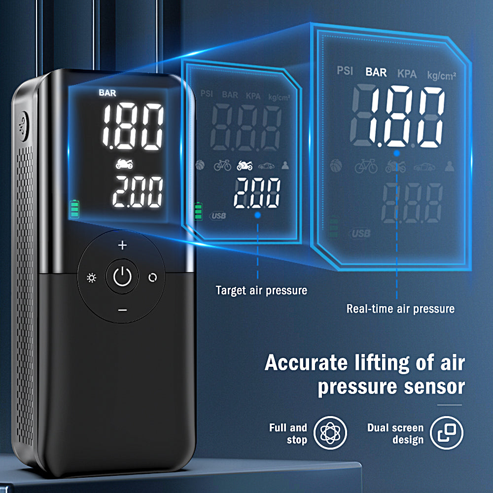 Air Compressor 12v Air Pump For Car Portable Tyre Inflator Electric Motorcycle image 2