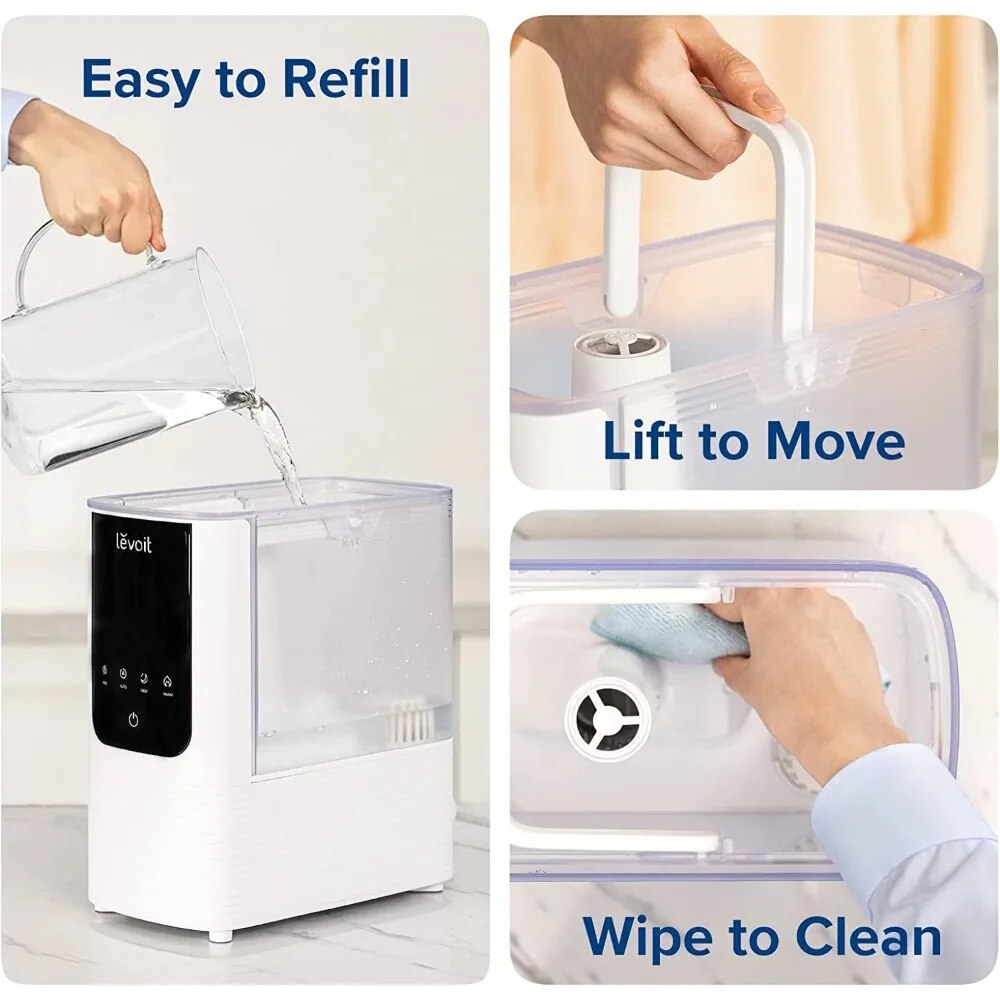 Levoit 4.5 L Smart Cool Warm Mist Humidifiers Ultra-Quiet with Aromatherapy Bed image 4