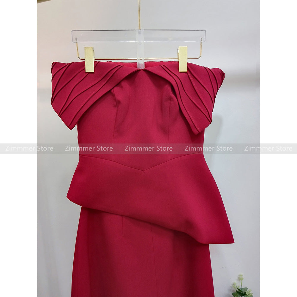 Vietnam niche 24 years new senior sense of A-line solid color elegant temperame image 2