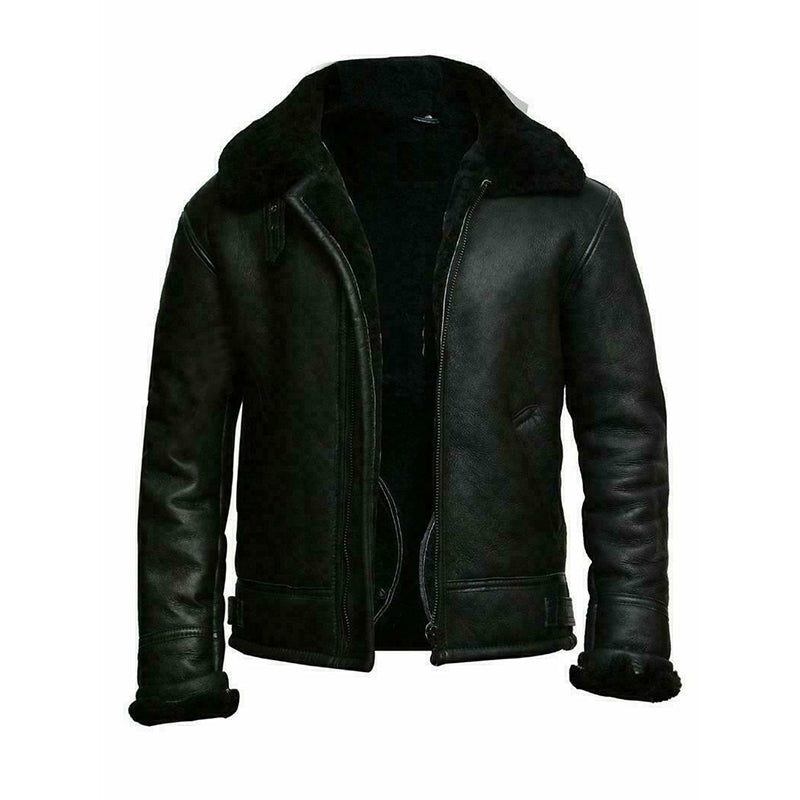 Men Plush Jacket Integrated Fur Comfortable Thickening Warm Long Sleeved Solid  image 0