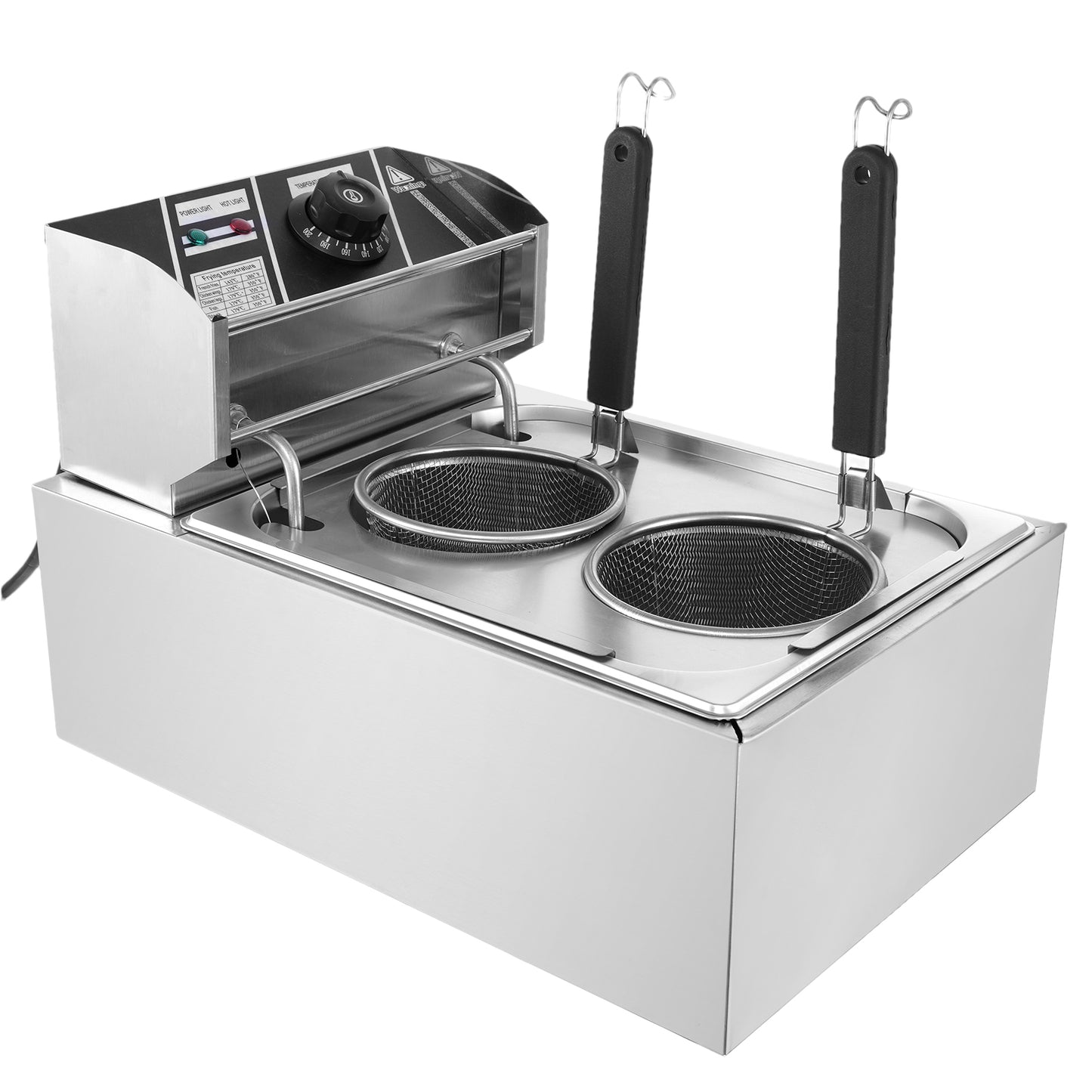1500W Noodle Pasta Cooker Machine Two Baskets Kitchen Utensils Multi-Purpose Ma image 1