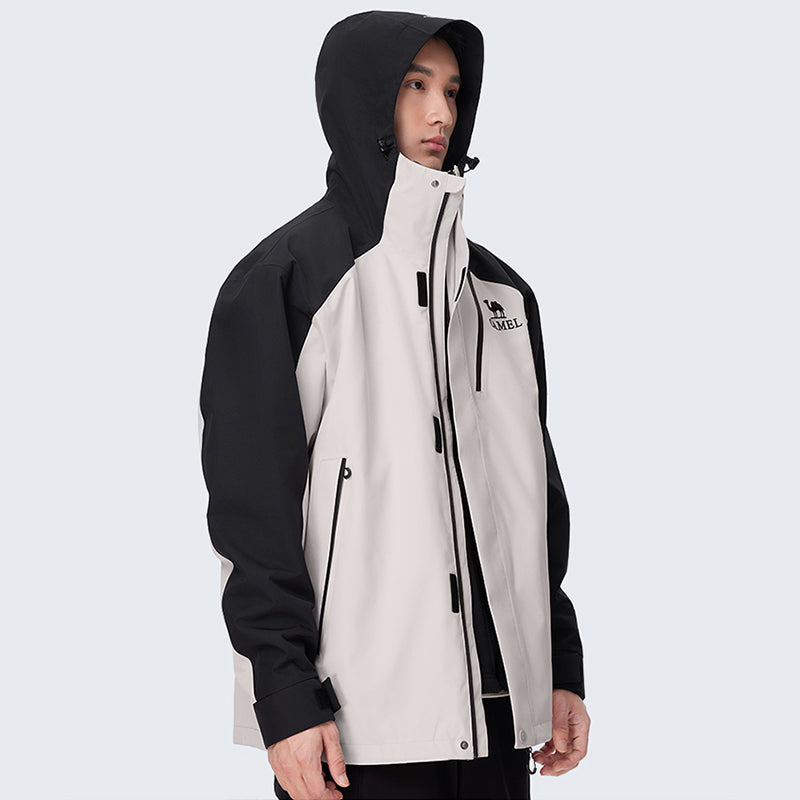 GOLDEN CAMEL Outdoor Hiking Jackets for Men Three-in-One Waterproof Fleece Jack image 8