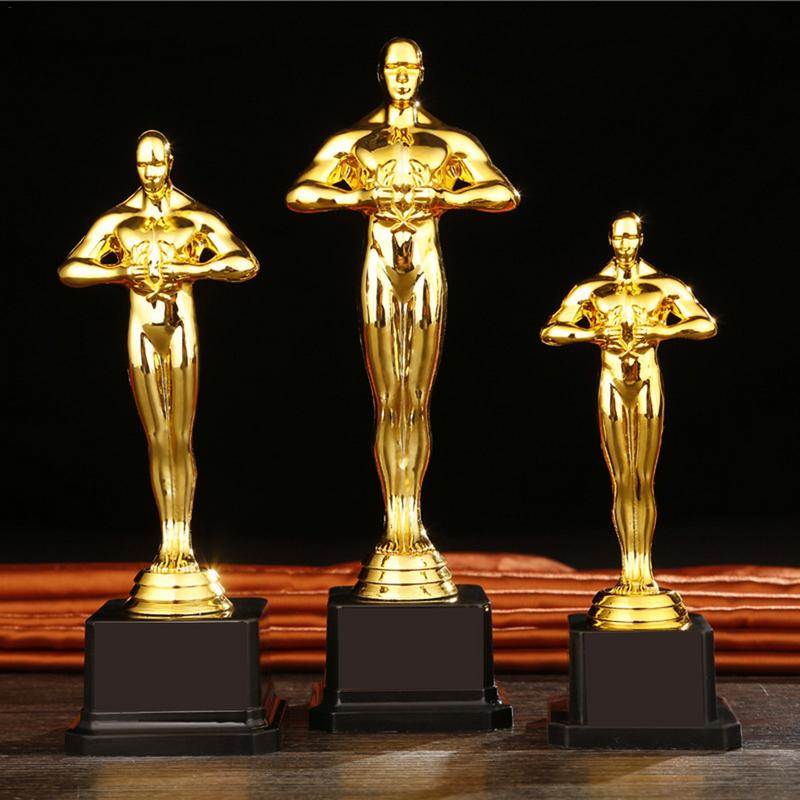 Custom Oscar Trophy Gold-plated Small Gold Statue Team Sports Competition Craft image 1