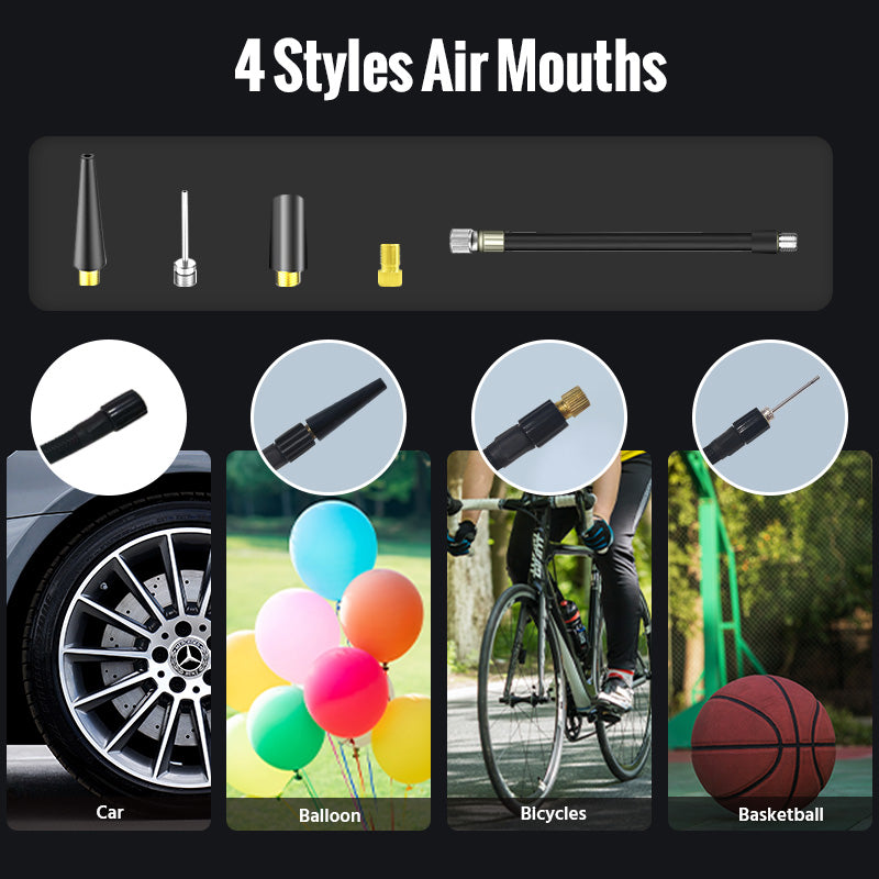 E-ACE Air Pump Inflator Portable Electric Wireless Mini Air Compressor Digital image 4
