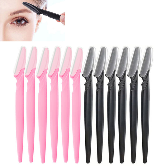 12 Pcs Mix Color Eyebrow Razor Women Face And Body Safe Trimmer Hair Shaver Eye image 0