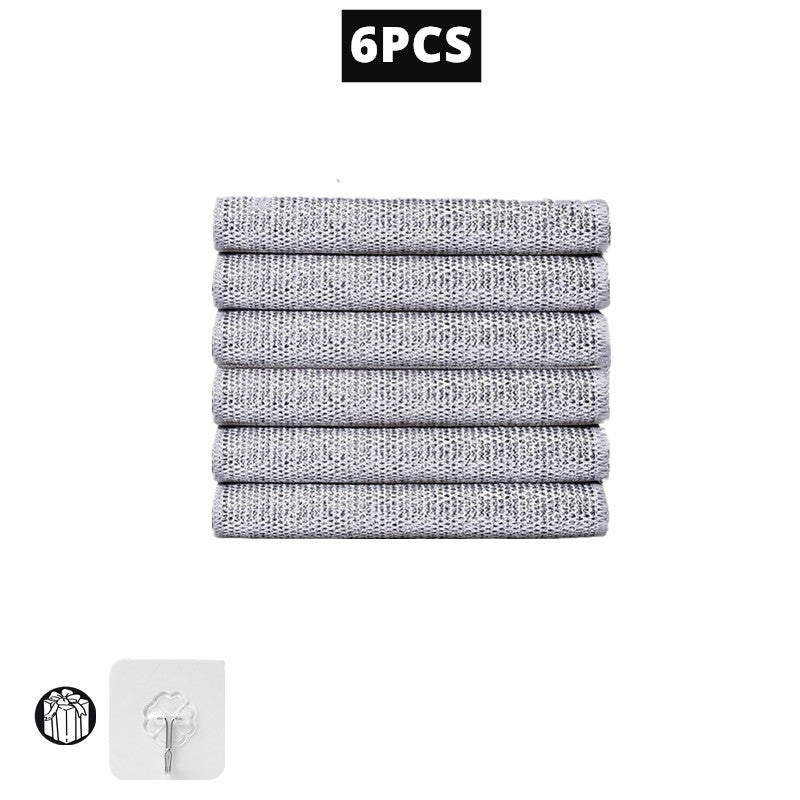 20/1pcs Magic Cleaning Cloth Thickened Double -sided Metal Steel Wire Rags Kitc image 5