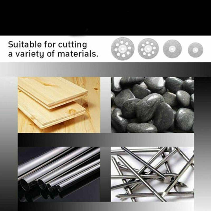 Diamond grinding disc set of 50 (silver), Suitable for cutting a variety of mat image 3