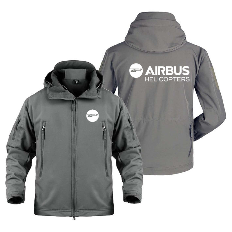 Men's Outdoor Flight Military Aviation Airbus Helicopter Pilots Aircraft SoftSh image 0