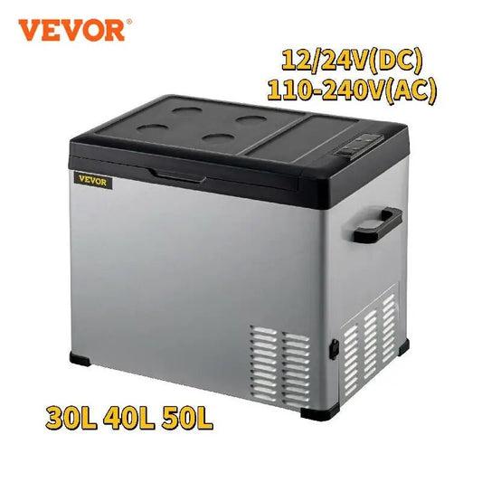 VEVOR 30L 40L 50L Mini Car Refrigerator Portable Fridge Freezer 12/24V DC 110-2 image 0