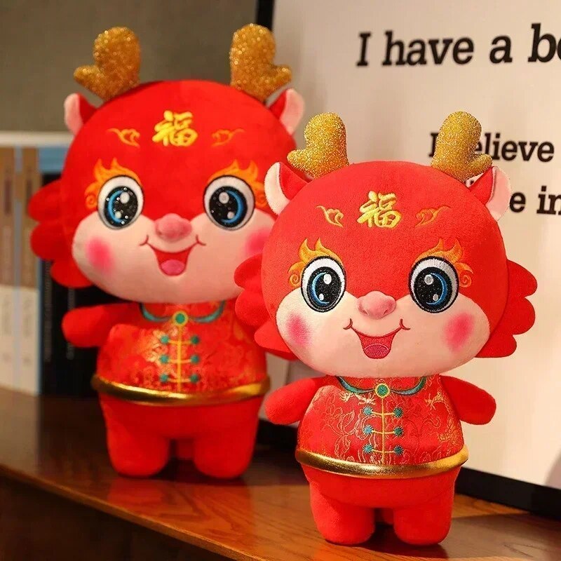 Chinese Lunar New Year Decoration 2024 Kawaii Dragon Plush Dolls Spring Festiva image 22