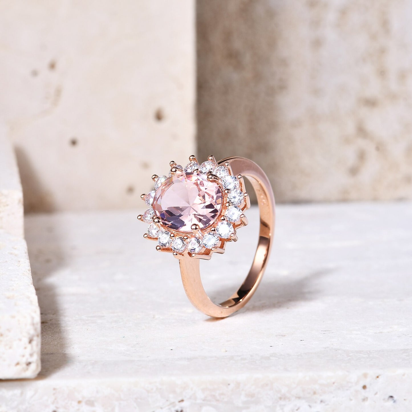 GEM'S BALLET Princess Diana Style 925 Sterling Silver Gold Filled Ring Colorful image 10