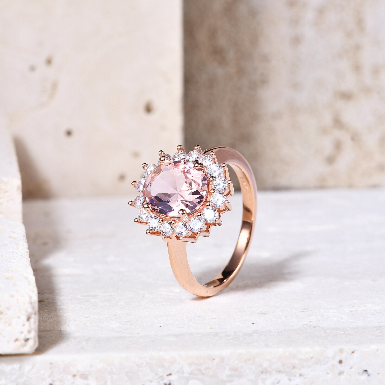 GEM'S BALLET Princess Diana Style 925 Sterling Silver Gold Filled Ring Colorful image 10