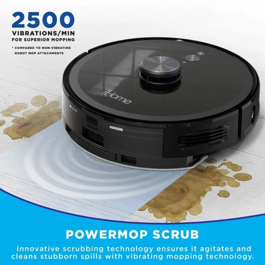 3-in-1 Robot Vacuum and Vibrating Mop with LIDAR Navigation and Auto Empty Base image 0