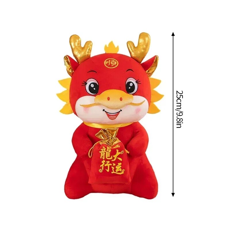 Chinese Lunar New Year Decoration 2024 Kawaii Dragon Plush Dolls Spring Festiva image 6
