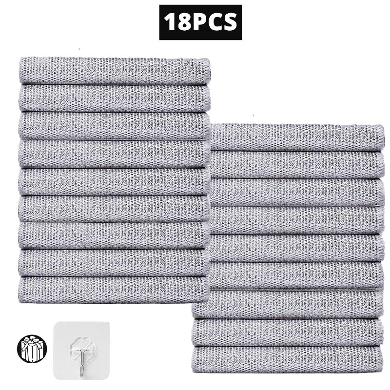 20/1pcs Magic Cleaning Cloth Thickened Double -sided Metal Steel Wire Rags Kitc image 0