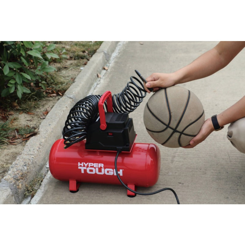3 Gallon Oil Free Portable Air Compressor, 100PSI, Red image 3